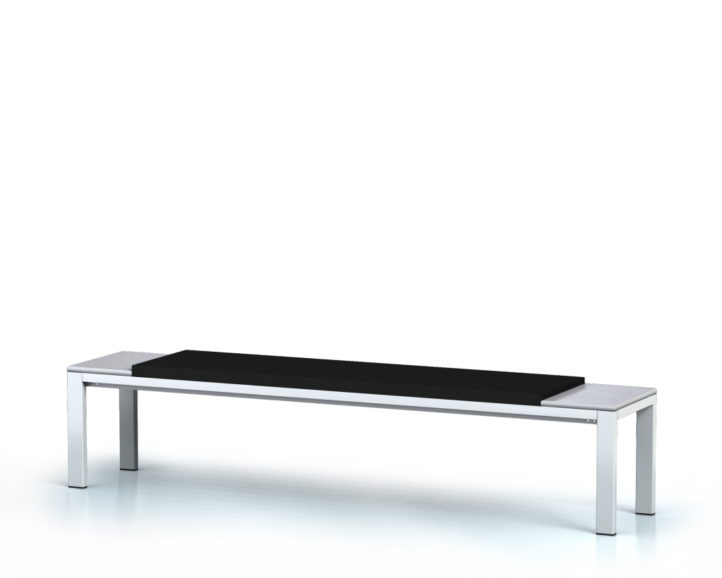 Lavice - lamino deska, umělá kůže 420 x 2000 x 400